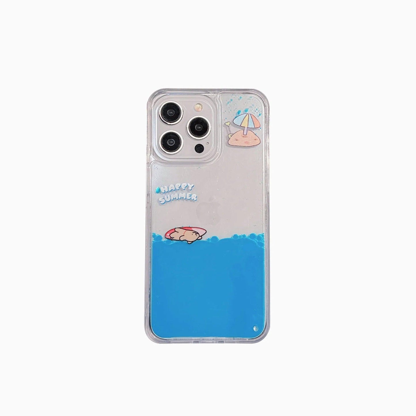 Liquid Flow Pattern Transparent Phone Case For iPhone - IDefend