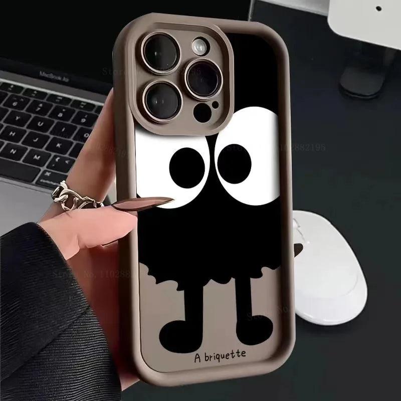 Cartoon Big Eye Eggette Case For iPhone - IDefend