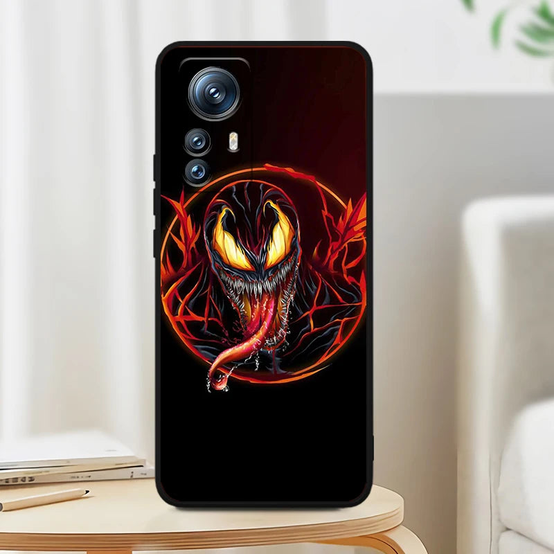 Marvel Venom For Xiaomi Mi 14 13T 13 12T 12 11T 11i 11 A3 10T 10 9 Pro Lite Ultra 5G Black Soft Phone Case