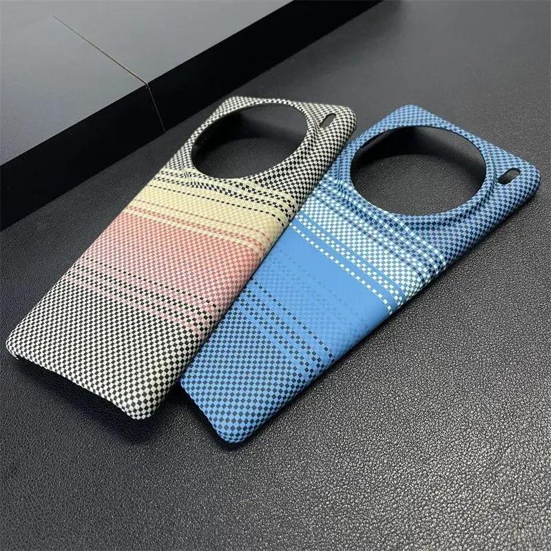 Case For VIVO X200 Pro Mini X100 Ultra Luxury Carbon Fiber Stripe - IDefend