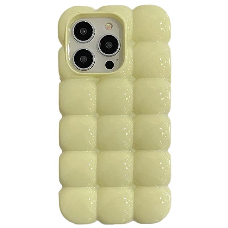 Cute Stylish Bread Chocolate Block 3D Phone Case For iPhone - IDefend