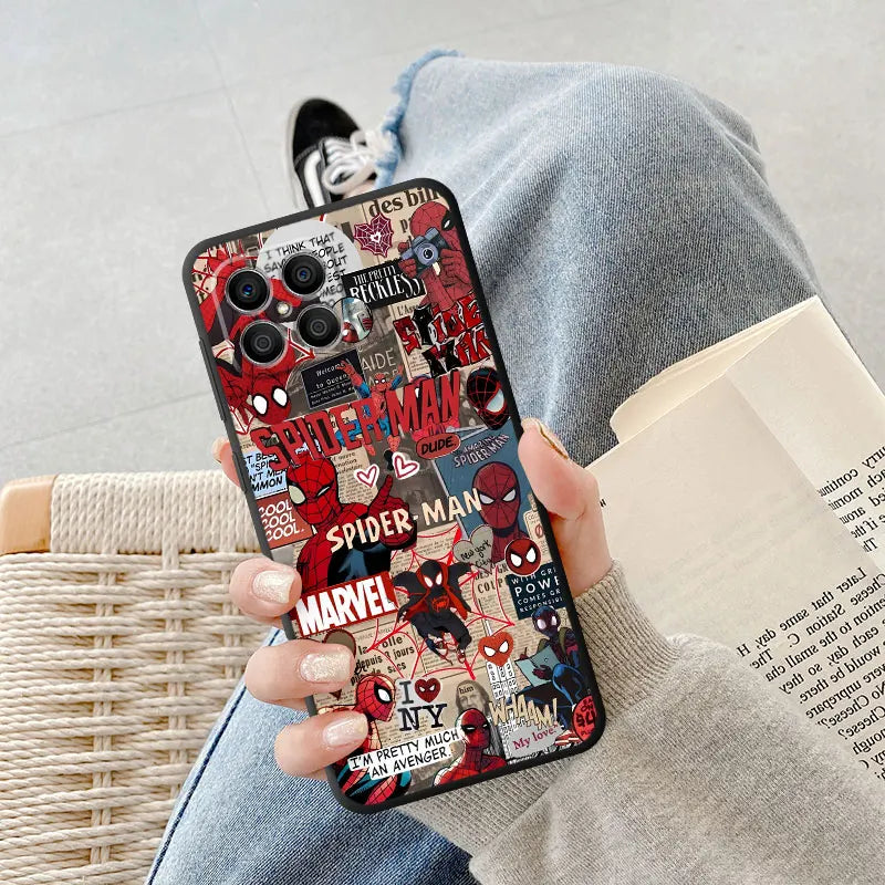 Marvel Spiderman Deadpool Phone Case for Honor X6 X6a X8a 70 Magic5 Lite 90 Pro X7 X9a X8 8X Bumper Luxury Cover TPU Soft