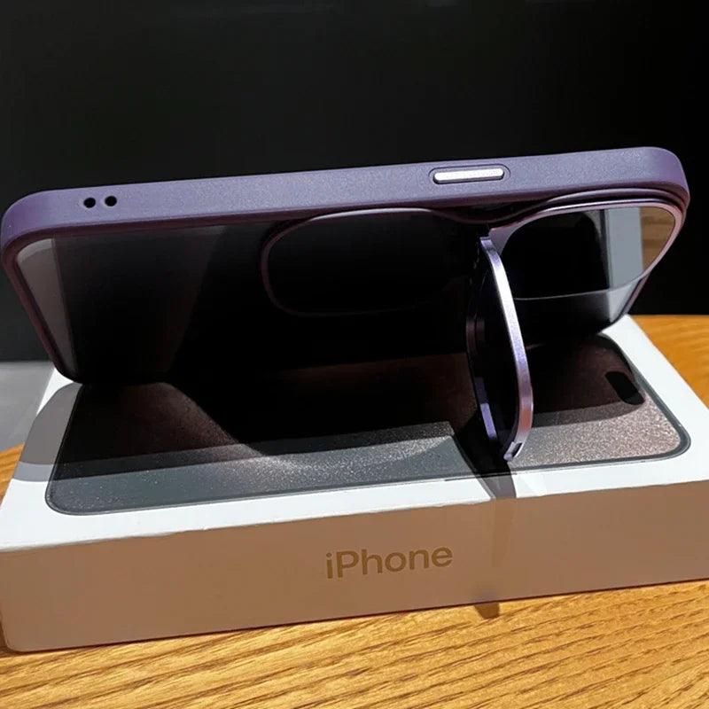 Luxury Transparent Stand Acrylic Case for iPhone - IDefend