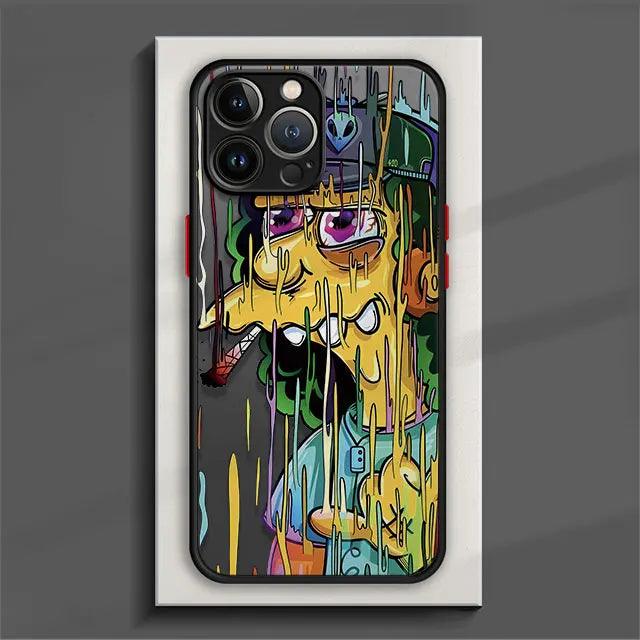 Matte Phone Case for iPhone The Simpsons Family - IDefend