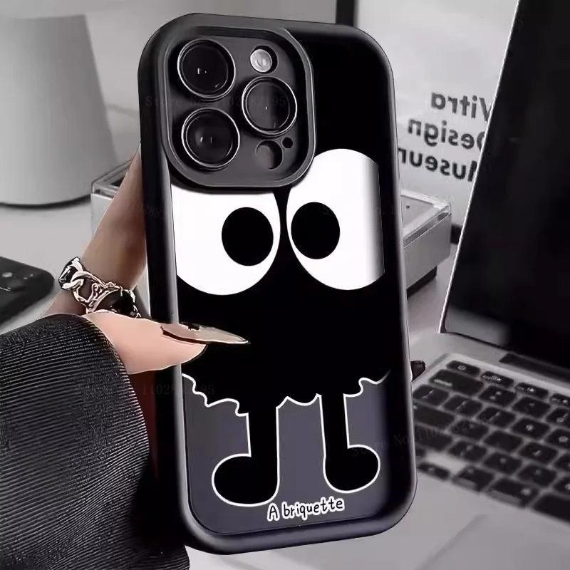 Cartoon Big Eye Eggette Case For iPhone - IDefend