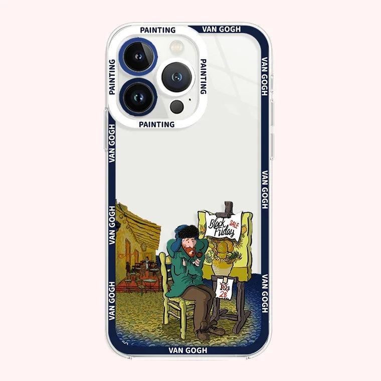 Creative oil painting Phone case For iphone 2 - IDefend