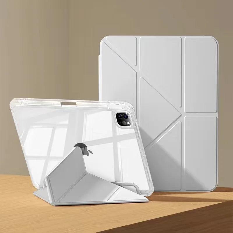 For iPad Air 5 2024 Air 6 11 iPad Pro 11 12.9 13 10 Gen 10.5 10.2 9th 8th 6th 5th 9.7 inch Mini 7 6 Smart Case with Pen Holder - IDefend