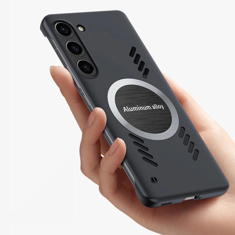 Luxury Graphene Heat Dissipation Cooling Magnetic Phone Case for Samsung - IDefend