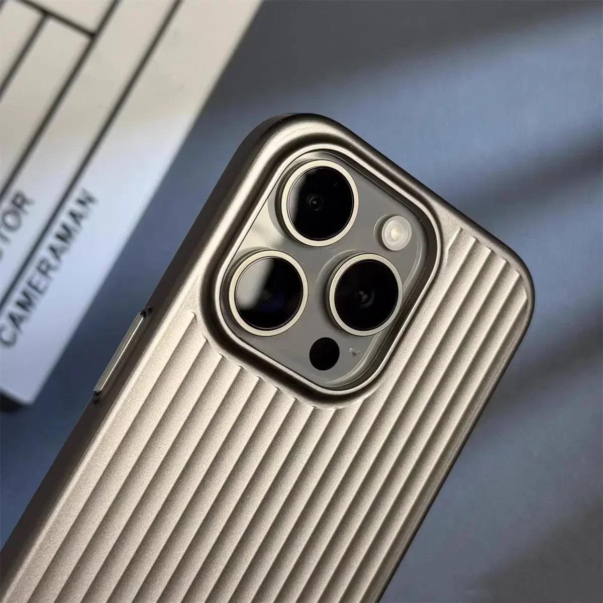 Luxury Natural Titanium PC Phone Case For iPhone - IDefend