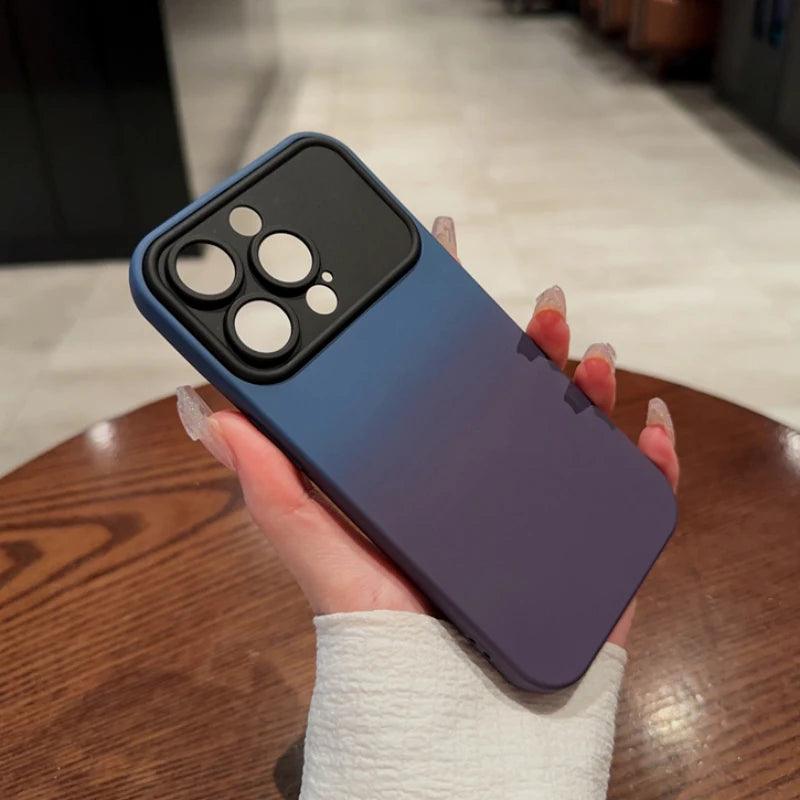 Contrast Color Large Window Case For iPhone - IDefend