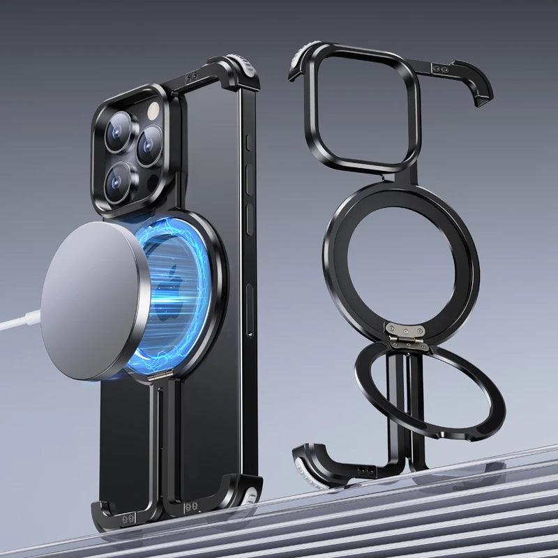 Metal Stand Phone Case For Iphone - IDefend