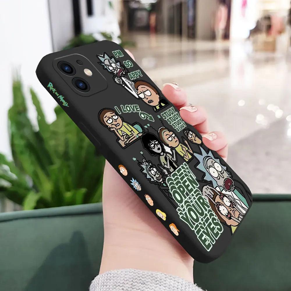 Funny Cartoon Rick and Morti Phone Case For iPhone 0.1 - IDefend