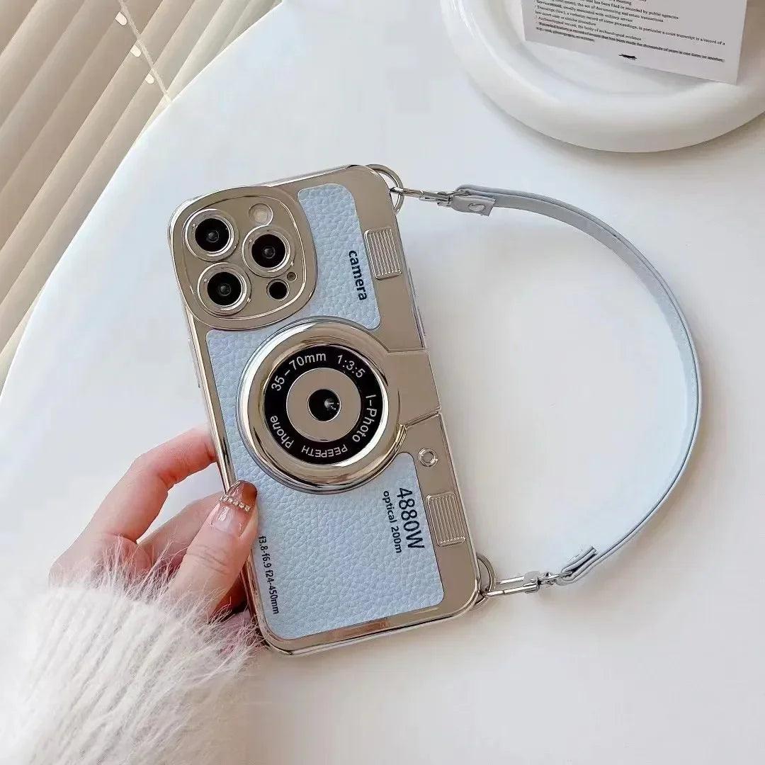 Creative Luxury 3D Retro Camera Phone Case for Iphone - IDefend