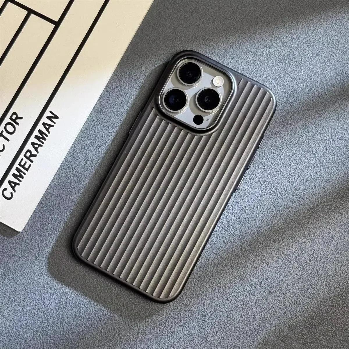 Luxury Natural Titanium PC Phone Case For iPhone - IDefend