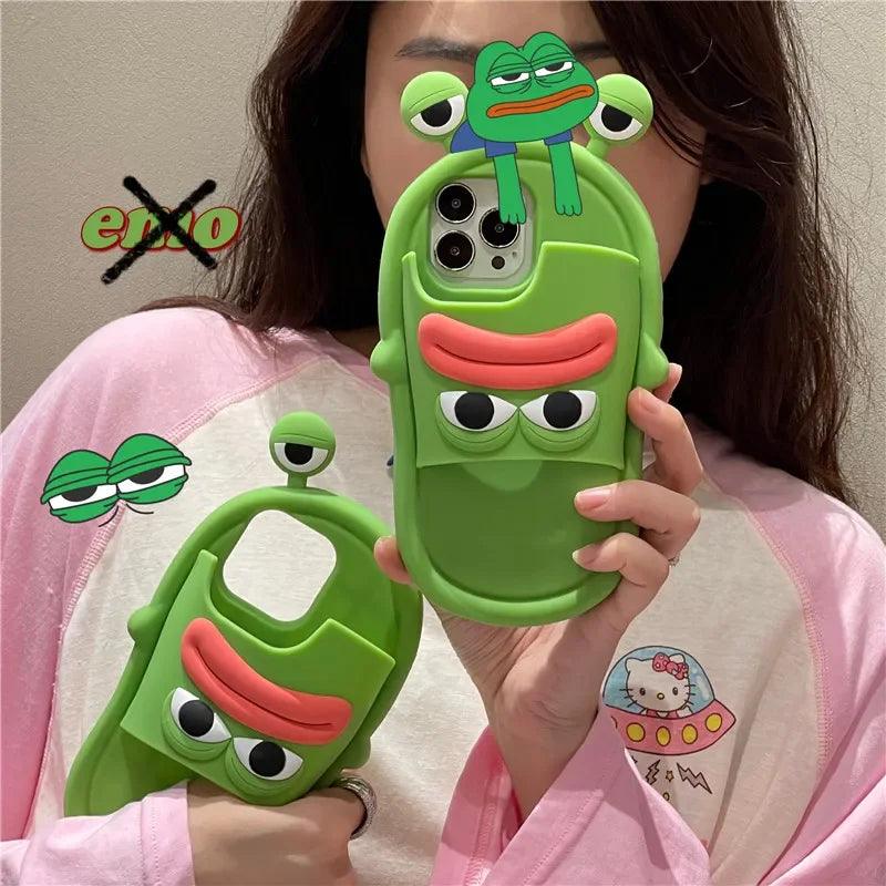Fun Big Mouth Frog Shoes 3D Protective Case Suitable For iPhone - IDefend