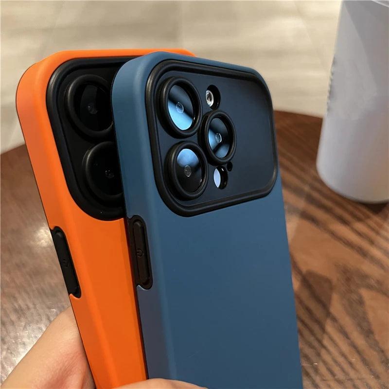 Contrast Color Large Window Case For iPhone - IDefend