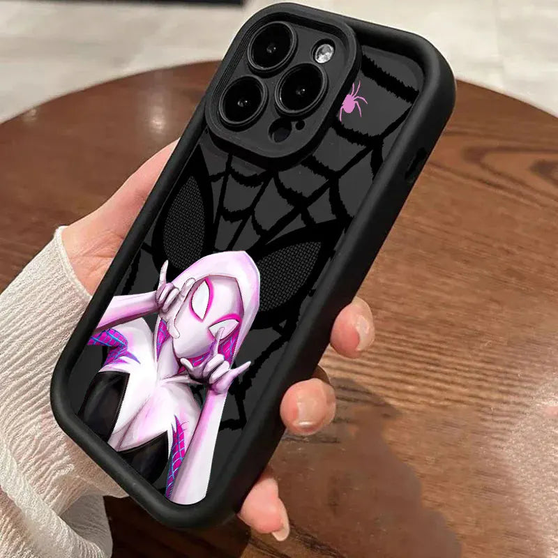 Spider-Man Miles Morales Marvel Phone Case for iPhone 16 Cases iPhone 15 14 13 12 Mini 11 Pro Max 16 Plus 15Pro Shockproof Cover