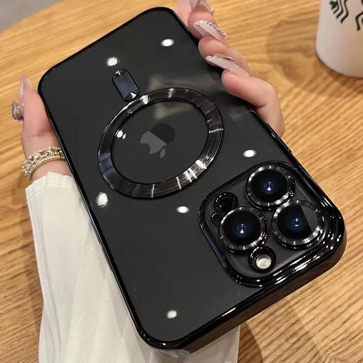 Magsafe Fashion Plating Lens Protector Case For iPhone - IDefend