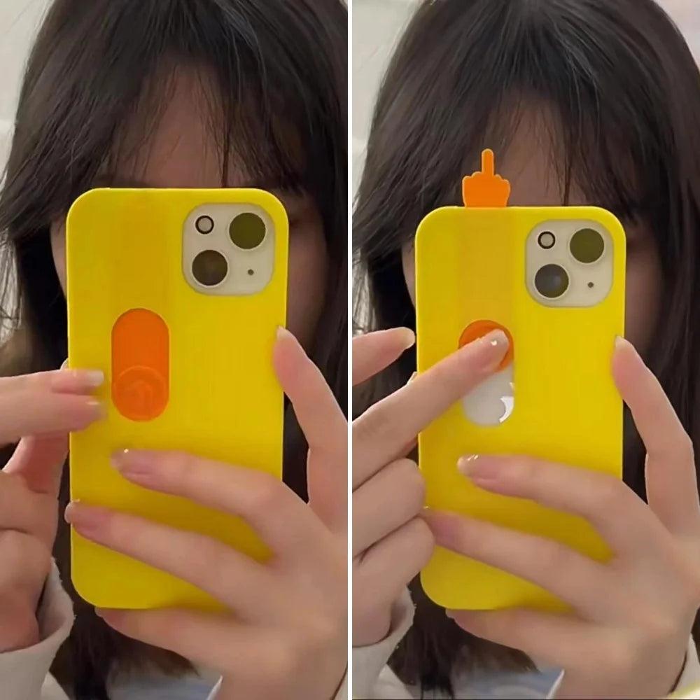 Middle Finger Funny Phone Case For iPhone - IDefend