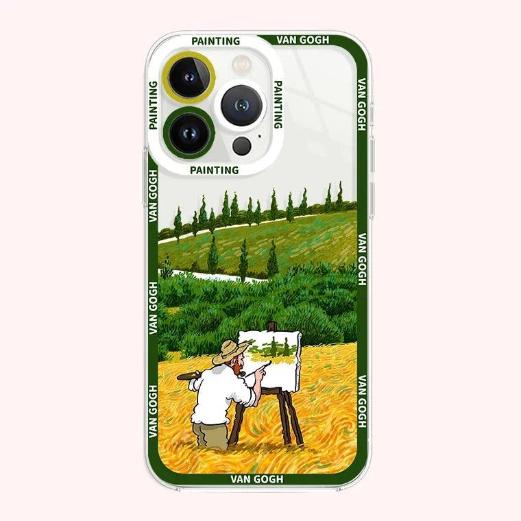 Creative oil painting Phone case For iphone - IDefend