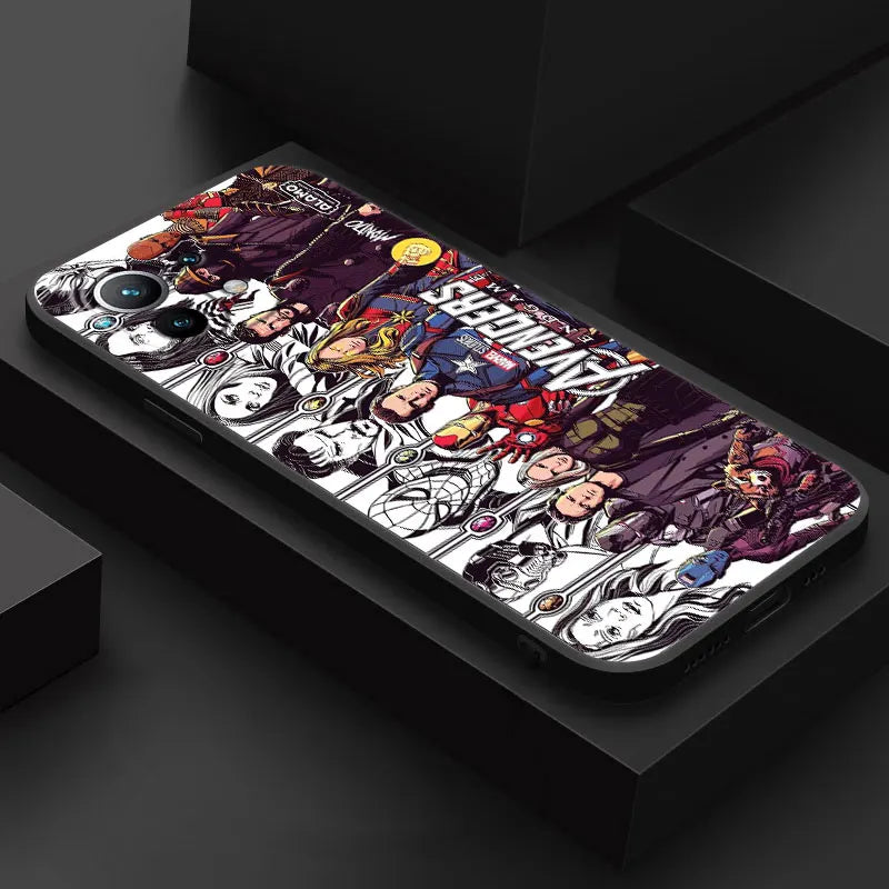 Avengers Endgame Heroes Marvel Phone Case For Xiaomi 14T 13T 12T 11T 10 14 Pro 12 Mi 11 Lite Poco X3 X4 X5 X6 M5 F5 F6 Pro Cover