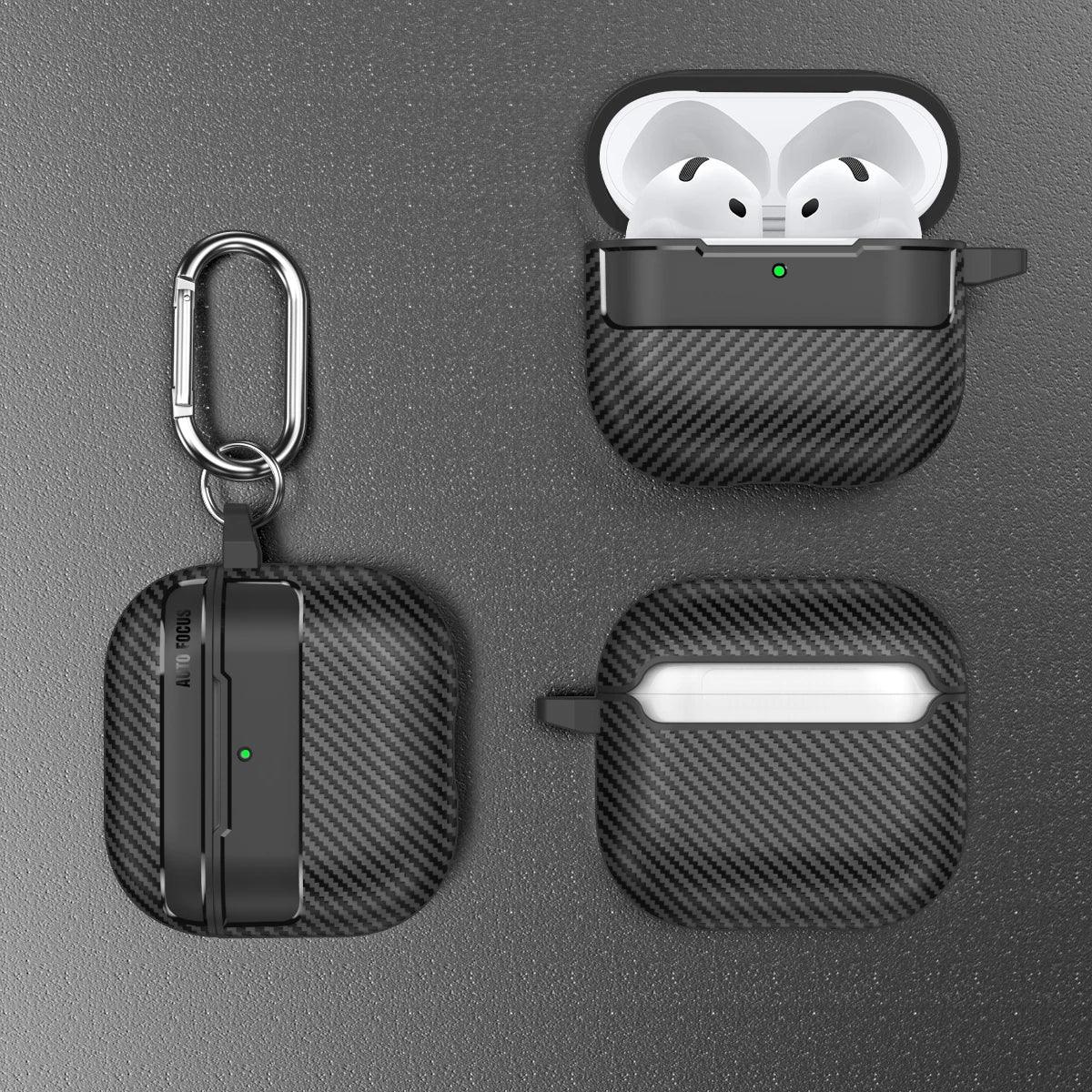 Carbon fiber earphone case for apple airpods 4th gen - IDefend