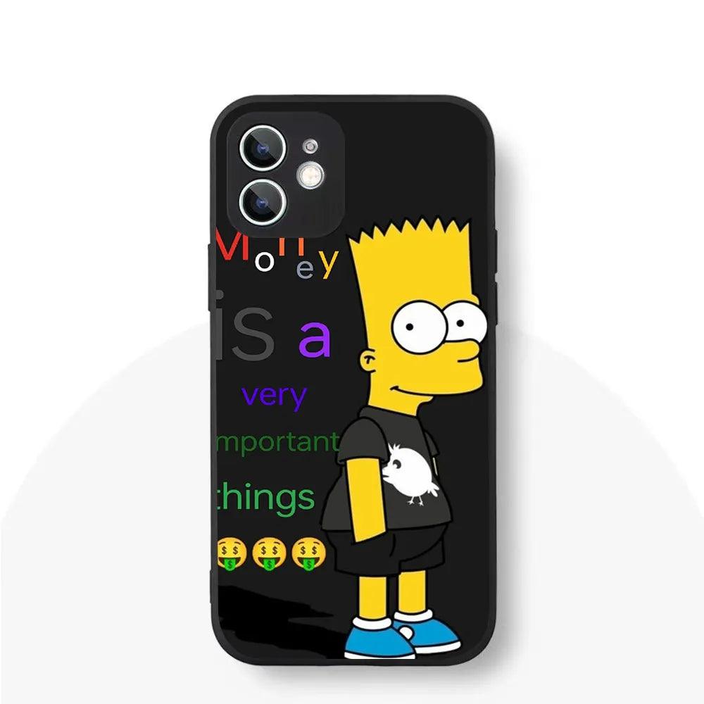 YS-61 Simpson Family Silicone Case For iPhone 1 - IDefend