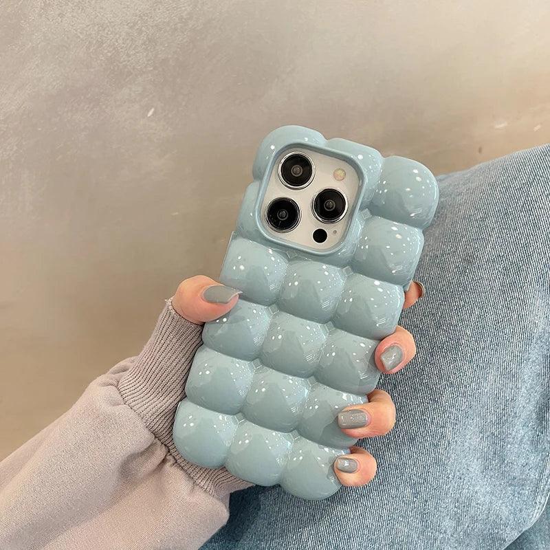 Cute Stylish Bread Chocolate Block 3D Phone Case For iPhone - IDefend