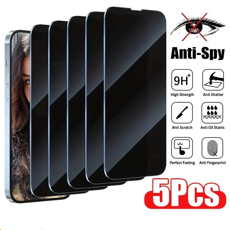 5Pcs Full Cover Privacy Screen Protector For iPhone - IDefend