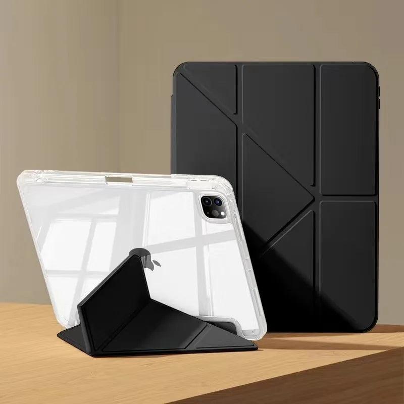 For iPad Air 5 2024 Air 6 11 iPad Pro 11 12.9 13 10 Gen 10.5 10.2 9th 8th 6th 5th 9.7 inch Mini 7 6 Smart Case with Pen Holder - IDefend