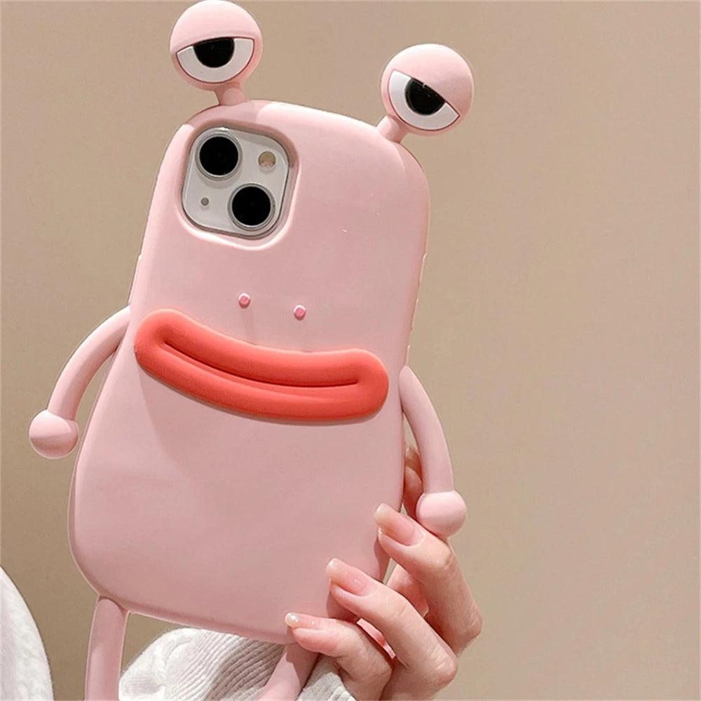 Funny 3D Frog Soft Silicone Phone Case For iPhone - IDefend