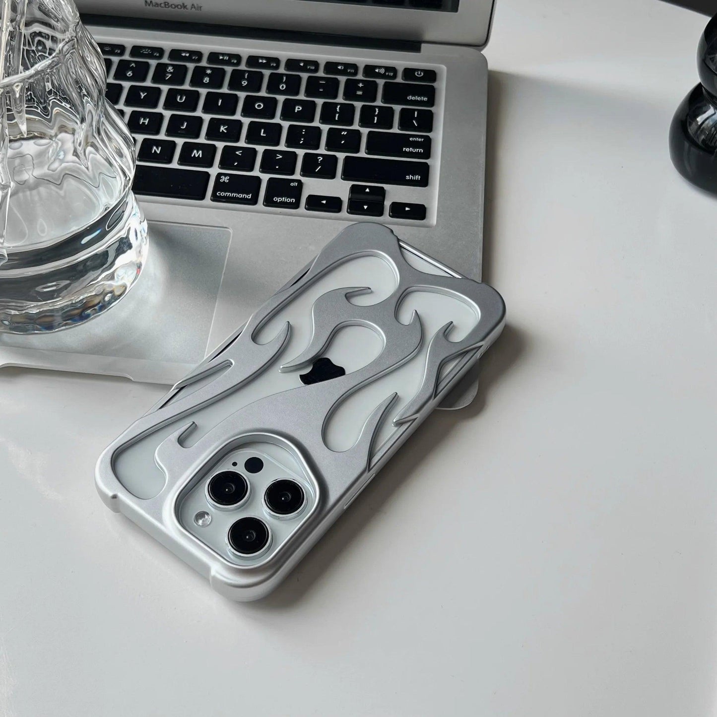 New 3D Flame pattern Phone Case for iPhone - IDefend