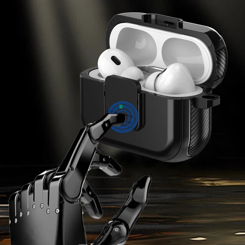 Case For Airpods Pro 2 Shockproof Case For Airpods 3 2 1 Case TPU+PC+ Magnetic Switch Headphone Case Accessories Plus Keychain