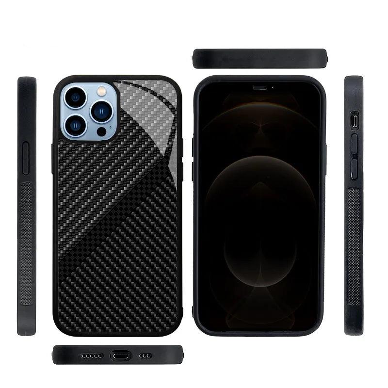 Carbon Fiber Pattern Slim Case For iPhone - IDefend
