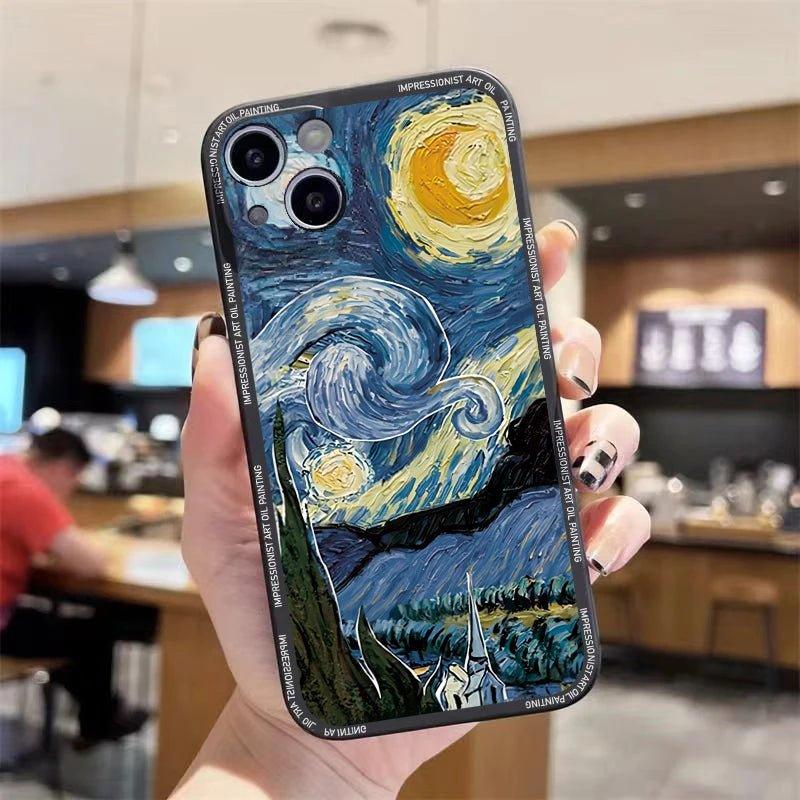 Art Van Gogh Oil Painting Flower iPhone case 1 - IDefend