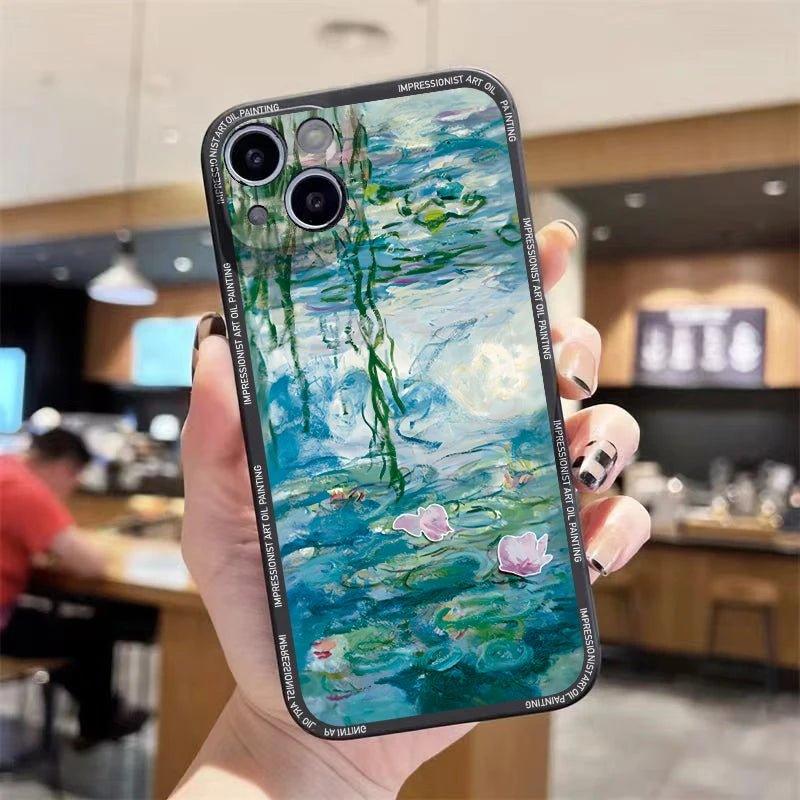 Art Van Gogh Oil Painting Flower iPhone case 1 - IDefend