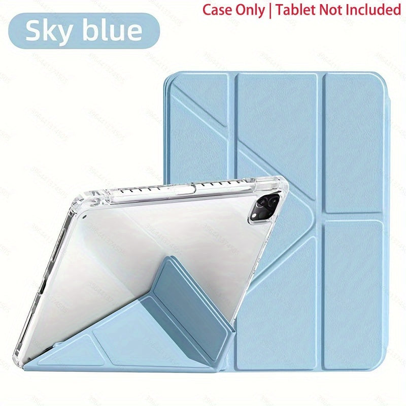 Cover for iPad 10.9/10.2/ Air 5th Gen/Pro11/10th/9.7, Apple iPad Air 2/ Air, iPad (7th Gen), iPad (8th Gen), iPad Air 4/5, iPad Pro 11 2022 - for iPad 10.9/10.2/ Air 5th Gen/Pro11/10th/9.7 - Acrylic, Foldable, Lightweight, St