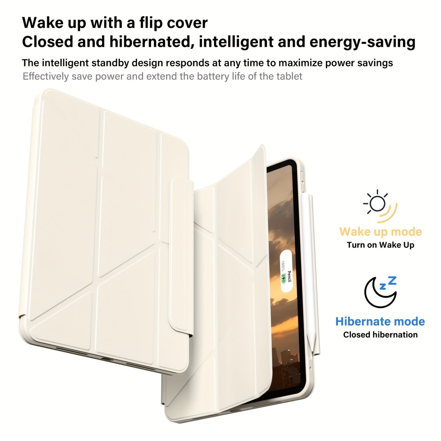Case for kenke case 2in 1 detachable tablet case for iPad mini 6/7 for iPad 10th gen pro 27.94 cm (M4) pro 33.02 cm Air 13 Air 4/5/6 pro 12.9 Smart tablet case no pen tray