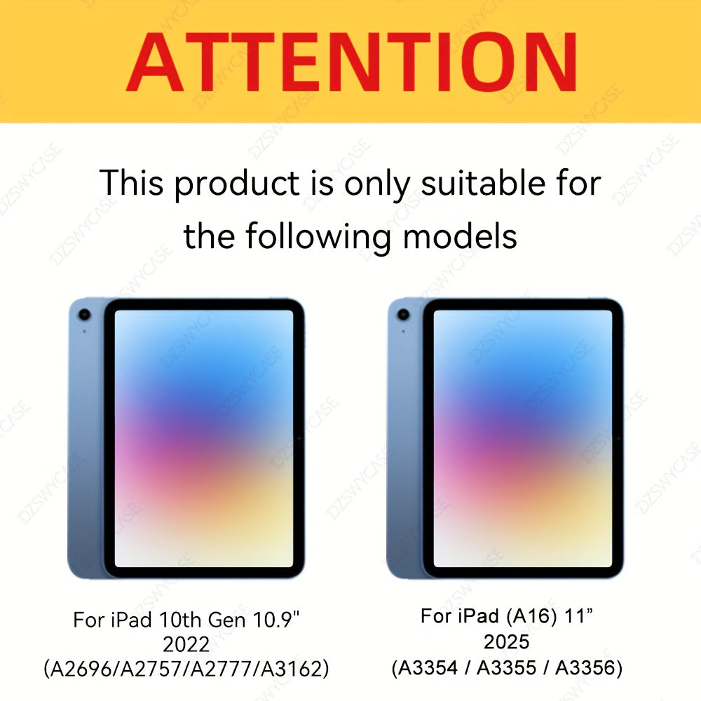 Case for iPad (A16) 27.94 cm 2025 with Pencil Holder, for iPad 10th Generation 27.69 cm 2022 Protective Cover with Soft Smooth Back, Tablet Protection, Sleek Design, Snug Fit, Smart Cover, Students And Professionals, Tablet C