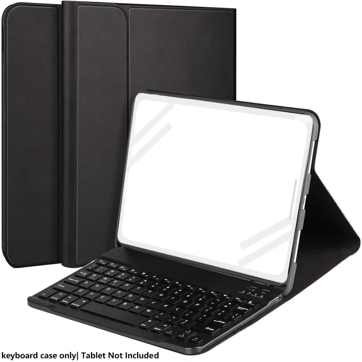 Keyboard case for iPad 11, 10.9, 10.5, 10.2", with pencil holder & detachable keyboard. for iPad 9th/8th/7th gen, 10th/11th gen and for Pro 1st-4th gen, Air 4/5, & Air 11" (M2) 2024.