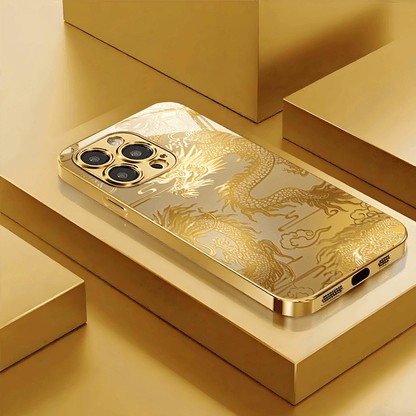 New Fashion Full Coverage HD Minimalist Niche Trendy Luxury Business Straight Edge Gold-Plated Glass Case for Apple 16 Pro Max, 16, 15ProMax, Plus 15, 15, 14Plus 13pro、13、12 pro、12, 11promax and iPhone11. Protective Pho