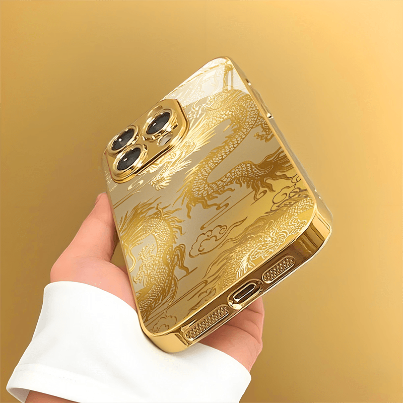 New Fashion Full Coverage HD Minimalist Niche Trendy Luxury Business Straight Edge Gold-Plated Glass Case for Apple 16 Pro Max, 16, 15ProMax, Plus 15, 15, 14Plus 13pro、13、12 pro、12, 11promax and iPhone11. Protective Pho