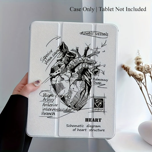 Smart Tablet Protective Case Suitable for iPad 9.7-inch 2017 2018 Air 1 2 3 4 5, 10.2 10.5-inch iPad 5 6 7 8 9th Gen, 10.9-inch iPad Pro 11.0-inch 2020 2021-inch Fundas Magnetic PU Faux Leather Stand Sleep Wake Cover with Col