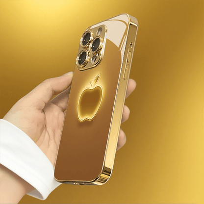 Luxury Apple-Patterned Electroplated Phone for Iphone 17/17Air/17Pro/17Promax, 16/16Plus/16Pro/16Promax, 15/15Plus/15Pro/15Promax, 14/14Plus/14Pro/14Promax, 13/13Pro/13Promax, 12/12Pro/12Promax, 11/11Pro/11Promax, X/XS, XR