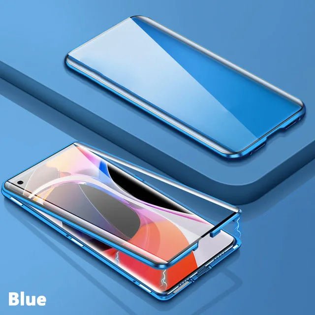 360 ° Full Protected Metal Magnetic Double - Sided Glass Phone Case For Xiaomi - IDefend