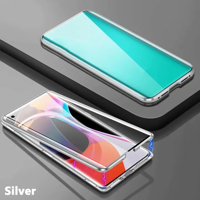 360 ° Full Protected Metal Magnetic Double - Sided Glass Phone Case For Xiaomi - IDefend