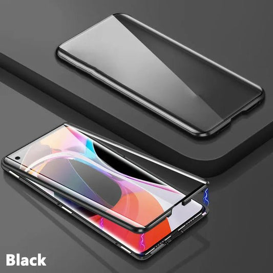 360 ° Full Protected Metal Magnetic Double - Sided Glass Phone Case For Xiaomi - IDefend