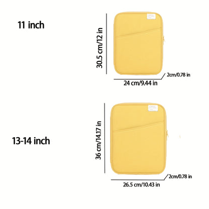 Korean-Style INS Simple Tablet Sleeve for iPad 10.2-11 Inch, MacBook Air 13.3, Lightweight Shockproof 12.9/13 Inch, New M3 13.6 Inch, for HP, for, Notebook Storage Bag, Multifunctional Digital Bag, A4 File Bag, Polypropylene