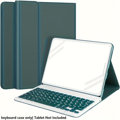 Keyboard case for iPad 11, 10.9, 10.5, 10.2", with pencil holder & detachable keyboard. for iPad 9th/8th/7th gen, 10th/11th gen and for Pro 1st-4th gen, Air 4/5, & Air 11" (M2) 2024.
