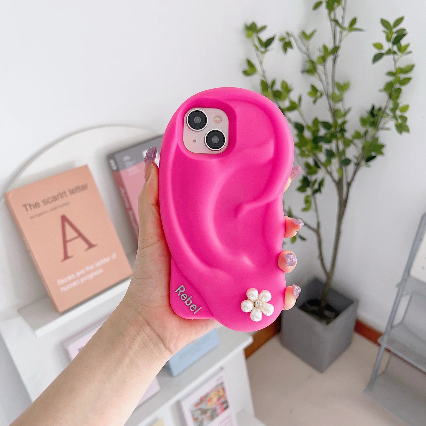 3D Funny Ear Shaped Soft Silicone Phone Case for iPhone - IDefend